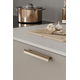 Greep VIS-A-VIS BA160 L195 Zamak Geborsteld messing
